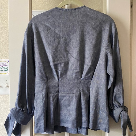 Nic + Zoe womens linen blend twill jacket size XS - Picture 4 of 8